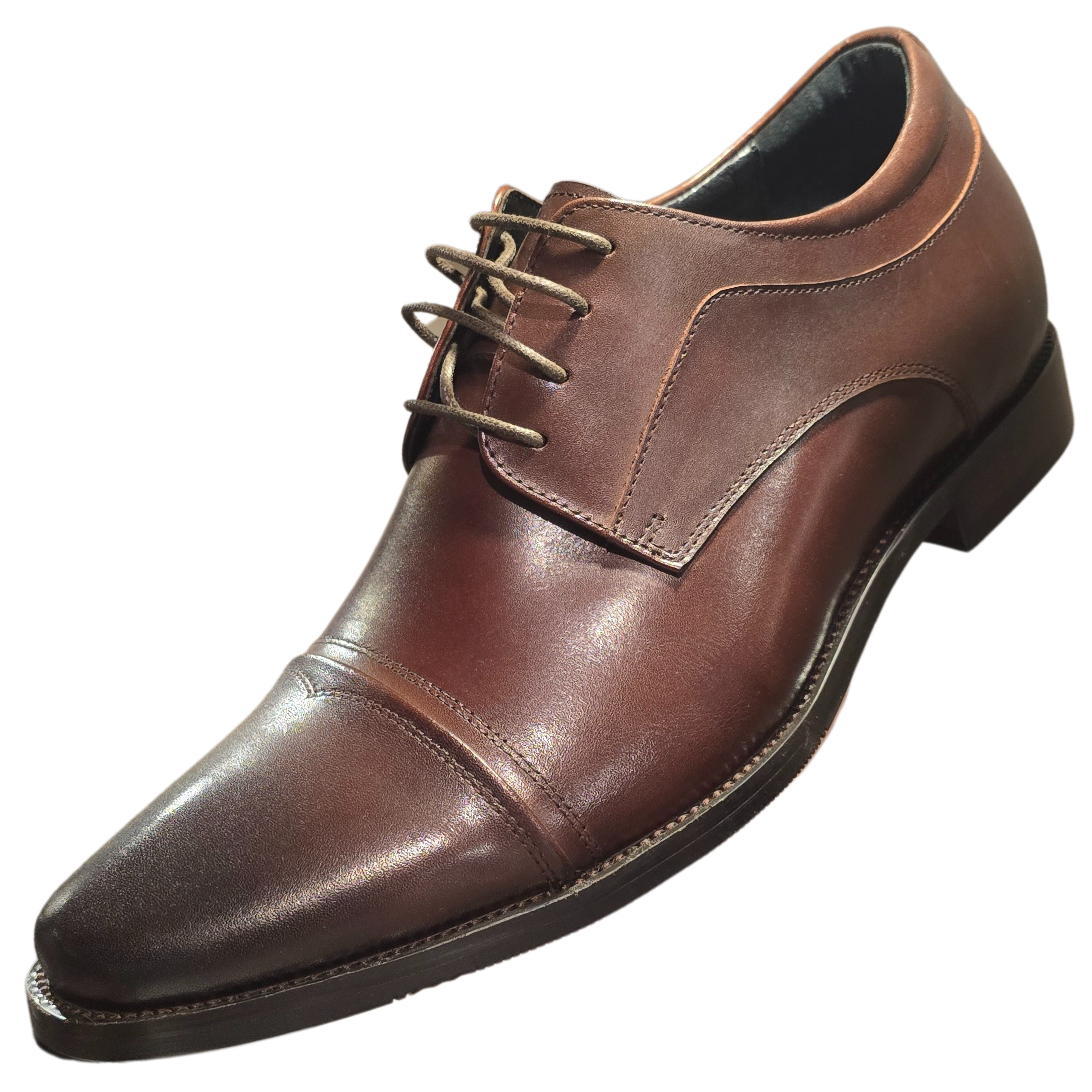 Revic 男裝皮鞋｜ EH-03 ｜啡色內增高皮鞋