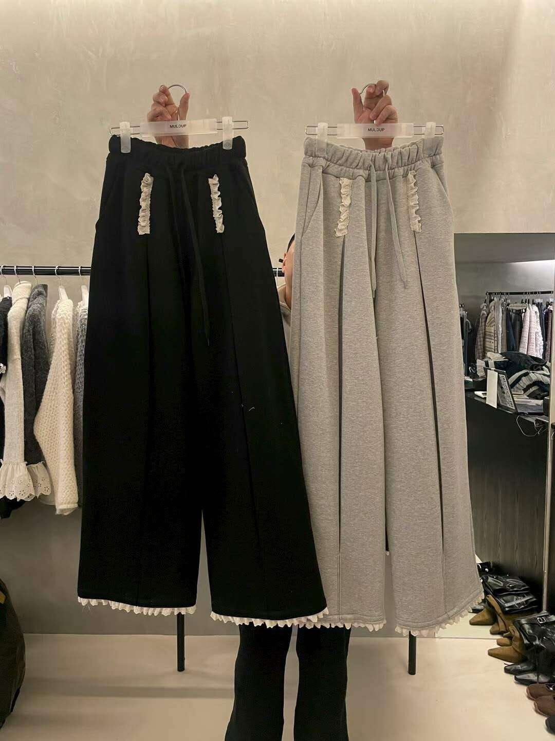 MP5424 全橡筋腰壓褶木耳邊休閒褲 *特價* (優惠碼同充值購物金不適用)