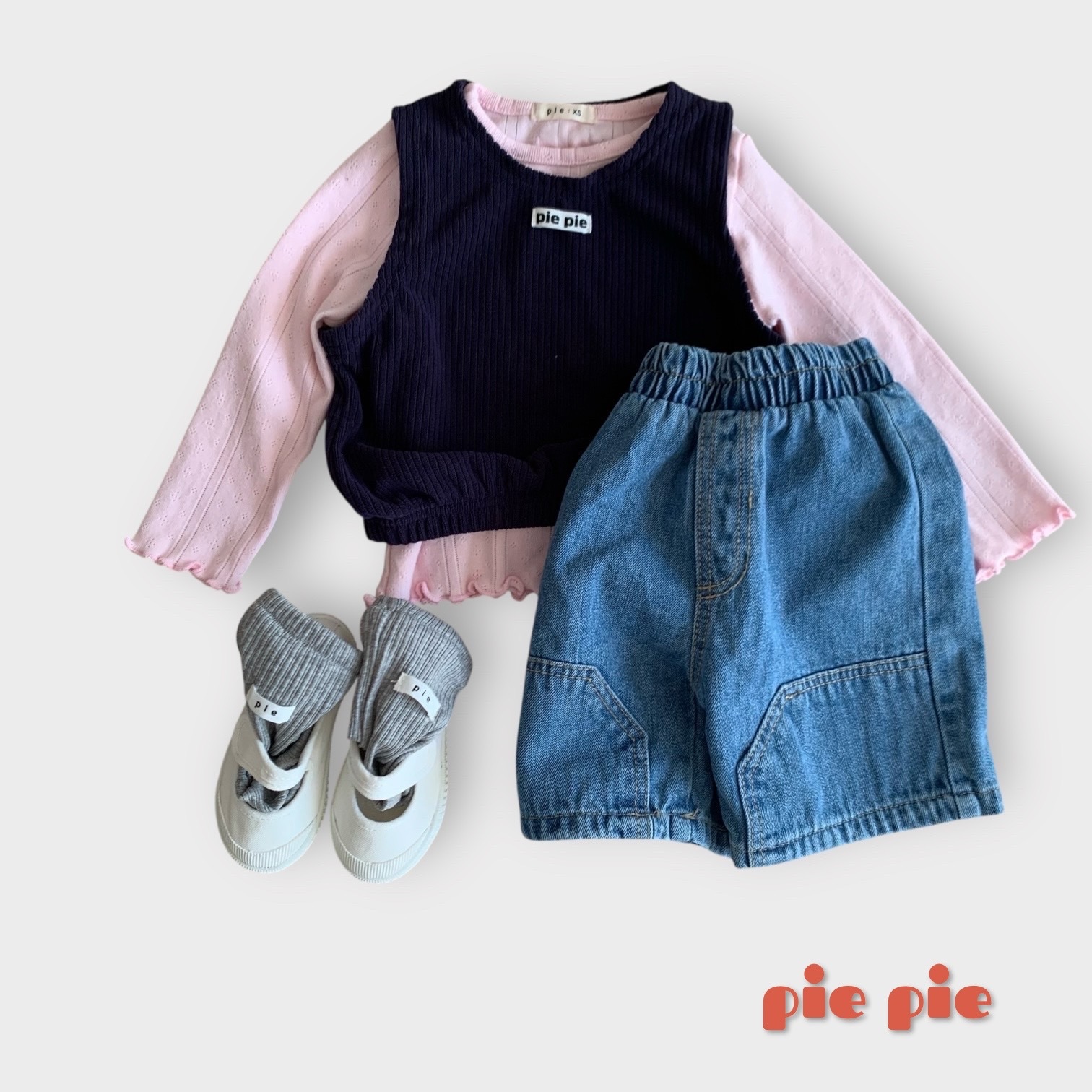 小雲朵捲邊上衣