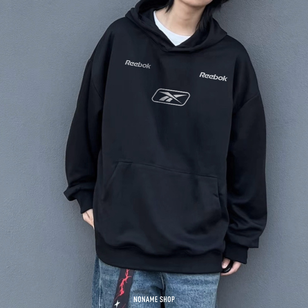 REEBOK 美式 街頭 復古 重磅 加絨 寬鬆 帽TEE 六色 (男/女同款)