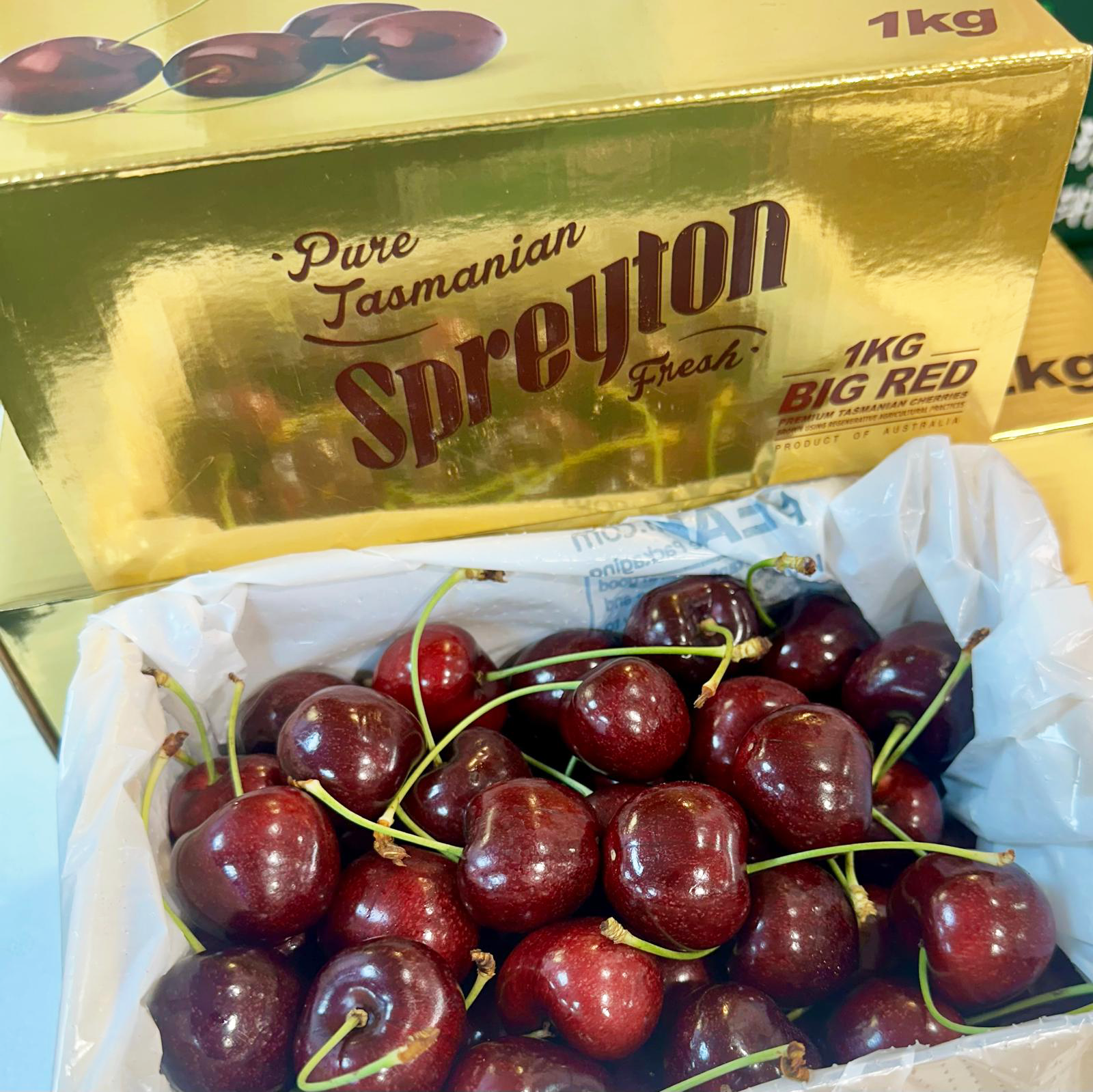 塔斯曼尼亞 Big Red 車厘子 32+ [1 KG 盒裝]