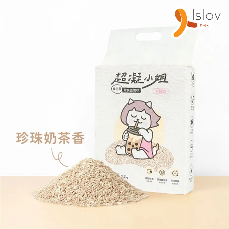 超凝小姐 - 益生菌除臭豆腐砂 - 珍珠奶茶香 (7L)