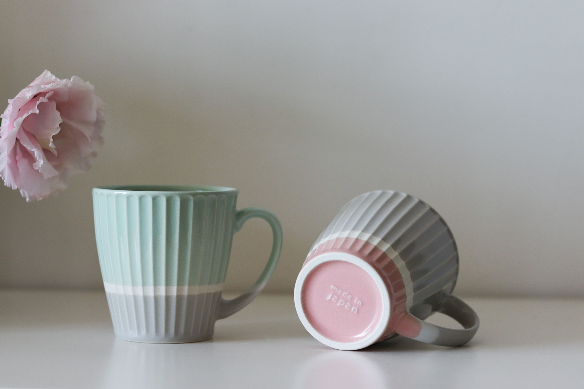 日本 美濃燒 十草 拼色 輕量馬克杯