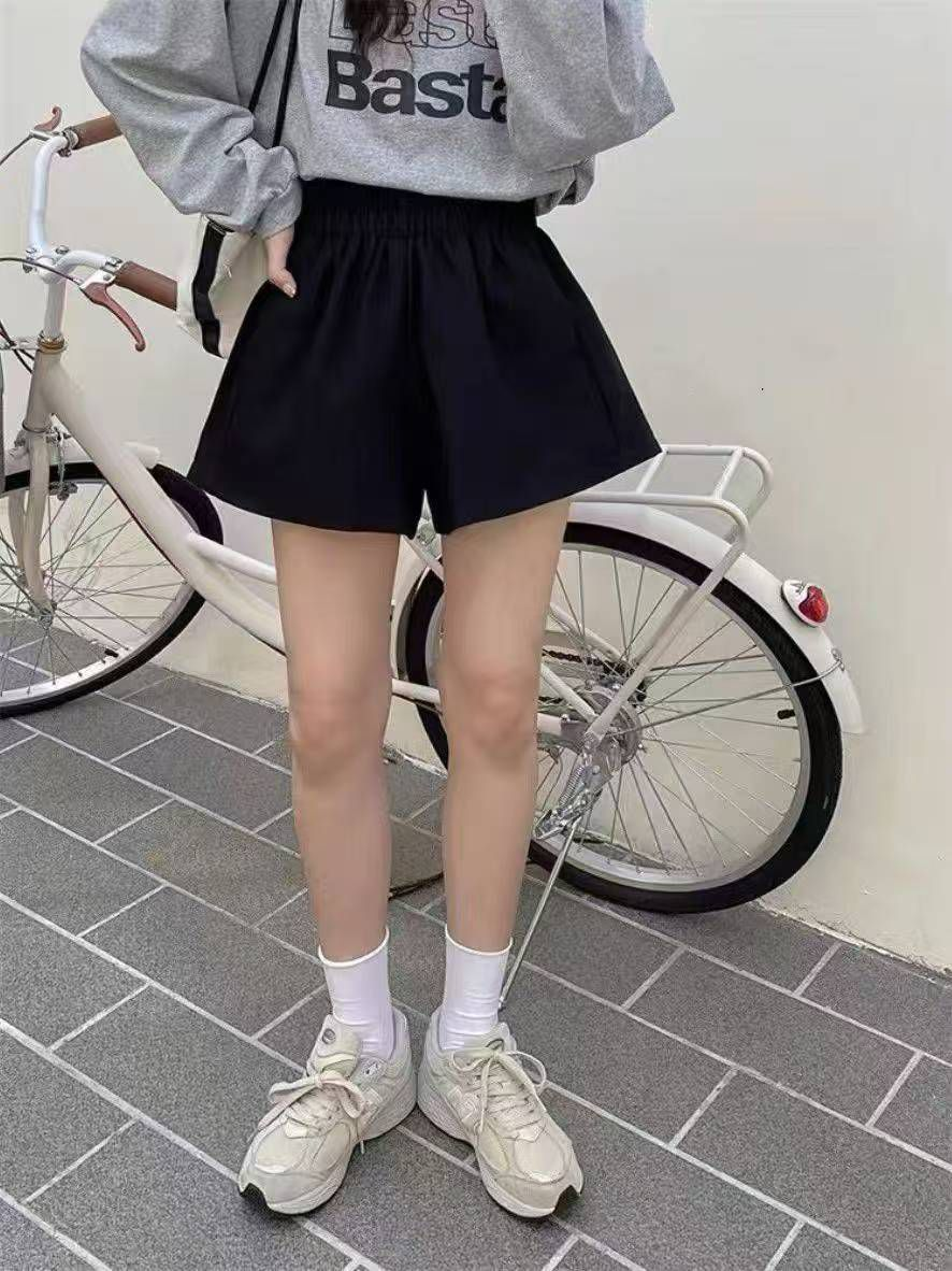 霧面橡筋皮褲(黑色)