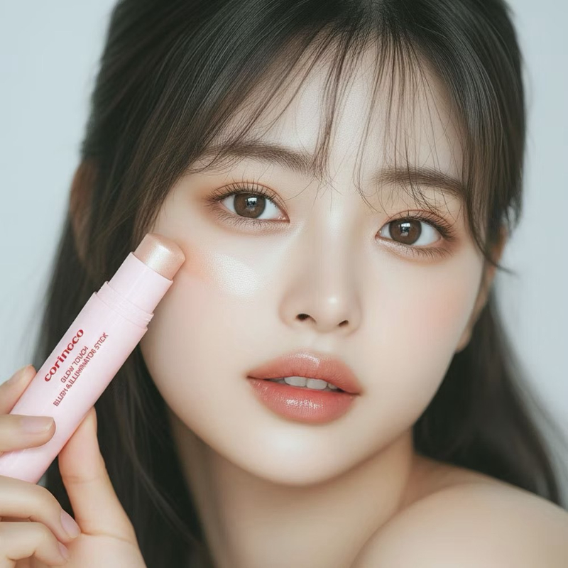 韓國 Coringco Glow Touch 腮紅高光雙頭棒 ( 3合1 胭脂×高光×潤唇膏 ) Sunkissed 日曬蜜橙