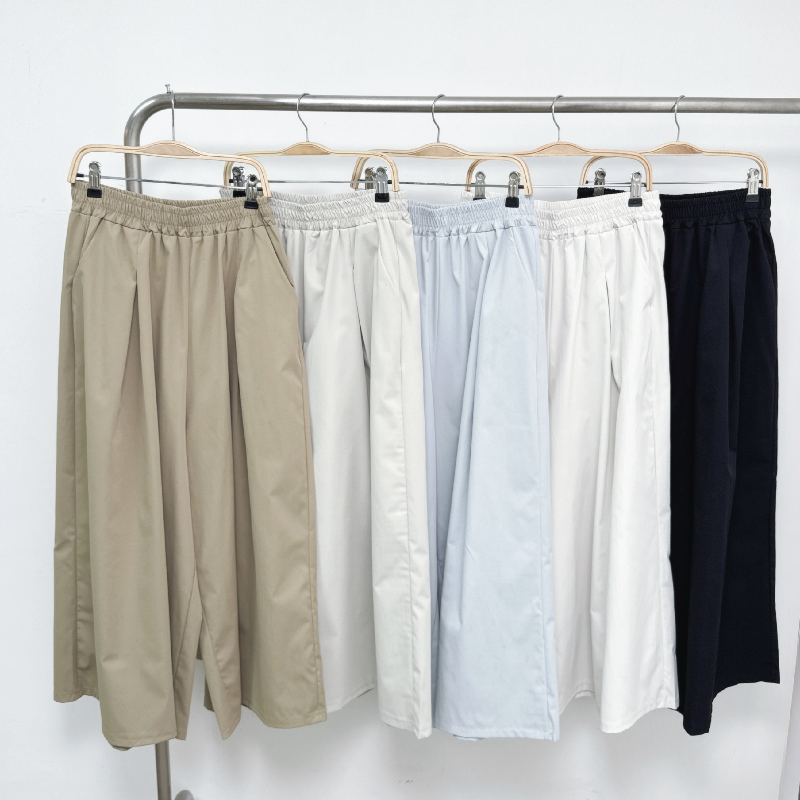 車摺9分闊腳恤褲 (K72-K76)