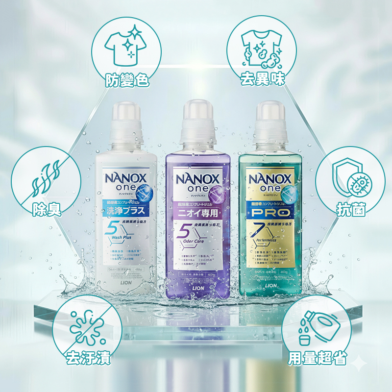 日本 LION獅王 NANOX ONE奈米樂超濃縮洗衣精 600g【AZ040】