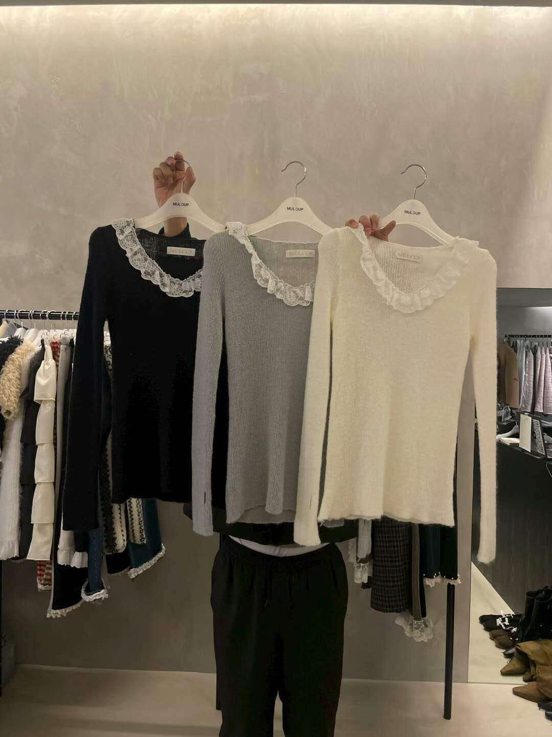 MP5438 蕾絲包邊拇指套上衣 *特價* (優惠碼同充值購物金不適用)