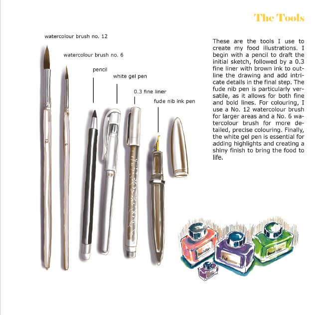 A Foodie Colouring Journey