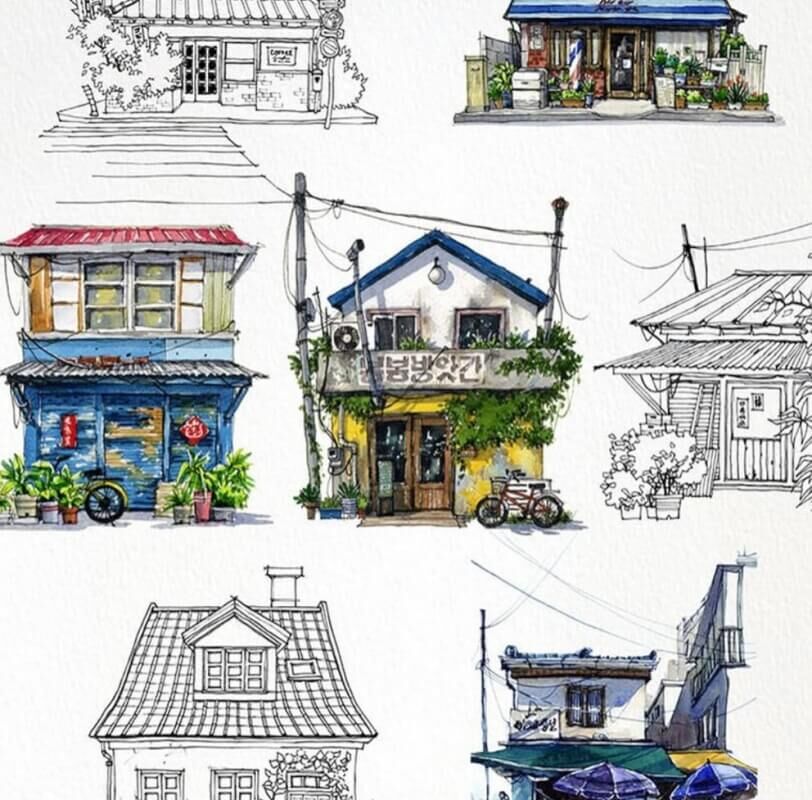 我們的完美一天：一本城市著色書