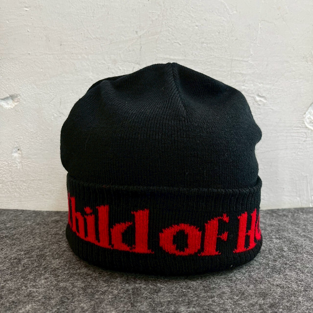 SUPREME CHILD OF HELL KNIT BEANIE BLACK