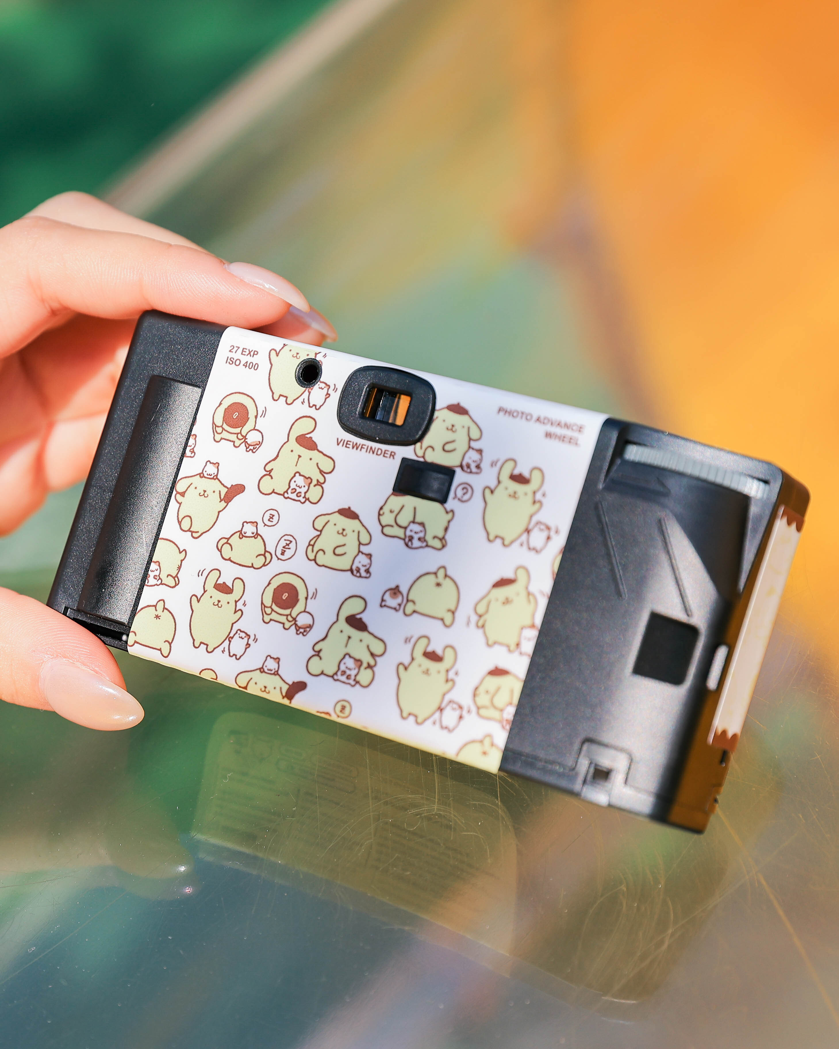 Sanrio Camera Blind Box 三麗鷗一次性即可拍盲盒 布丁狗白底款背面官方照