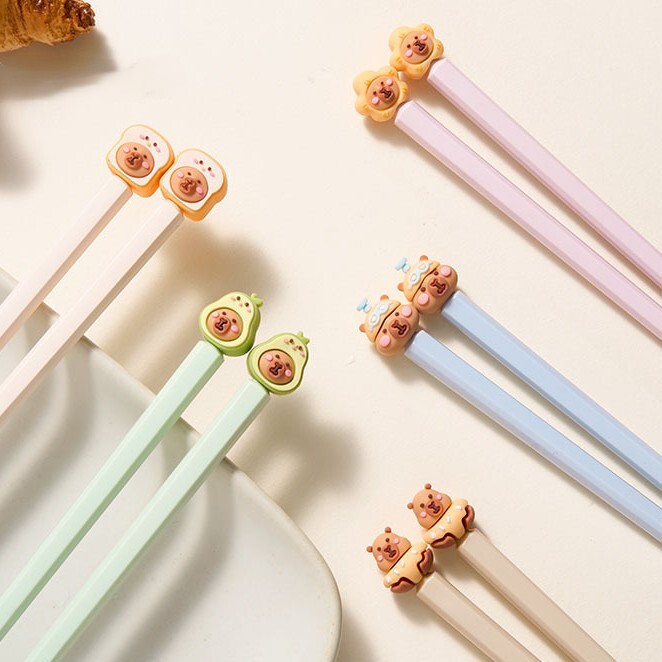 《6533》造型卡皮巴拉兒童合金筷