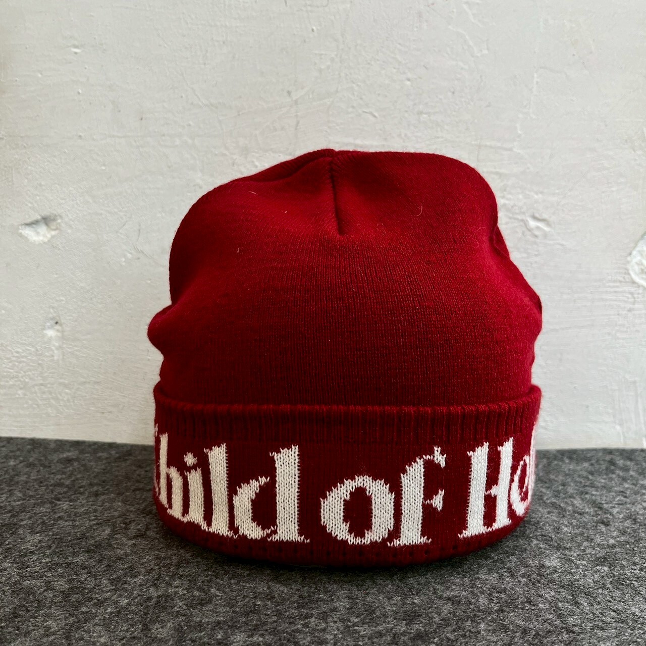 SUPREME CHILD OF HELL KNIT BEANIE RED