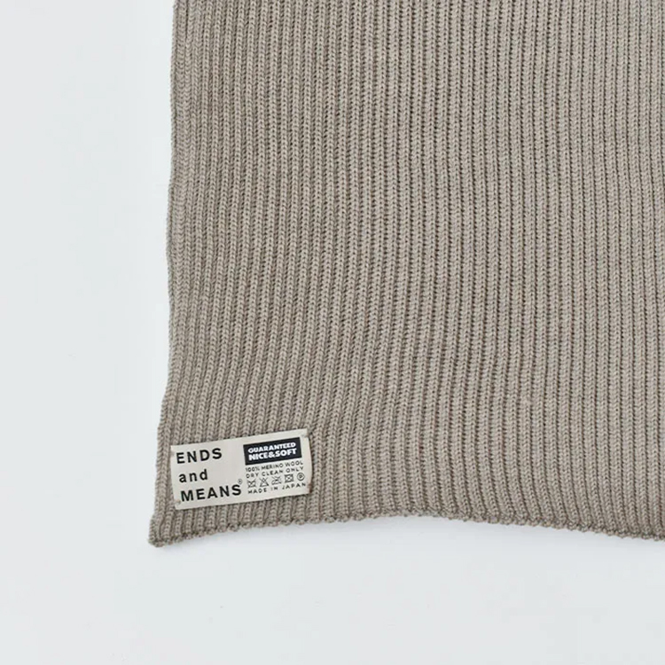 ENDS & MEANS｜ Merino Wool Grandpa Scarf