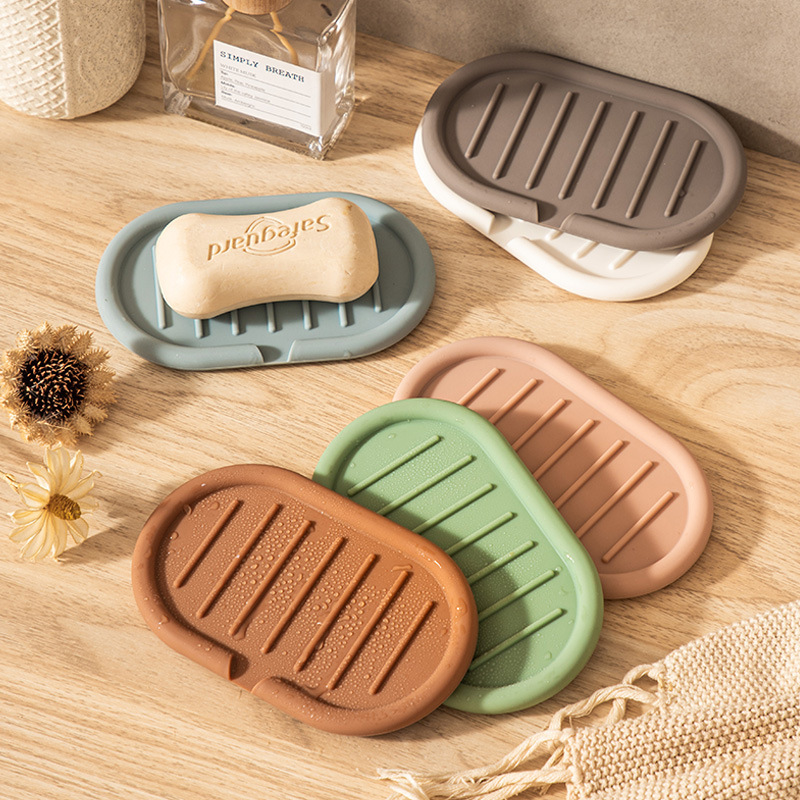 《6534》純色矽膠肥皂瀝水盒