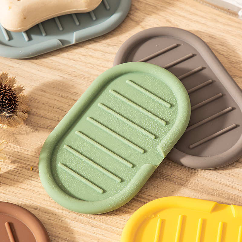 《6534》純色矽膠肥皂瀝水盒