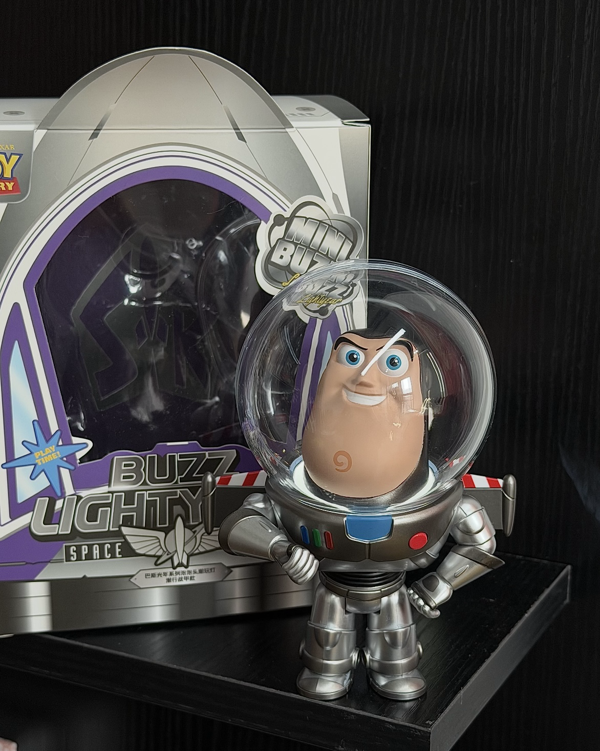 正版授權《玩具總動員》30周年 巴斯光年 泡泡頭 小夜燈 公仔 玩具