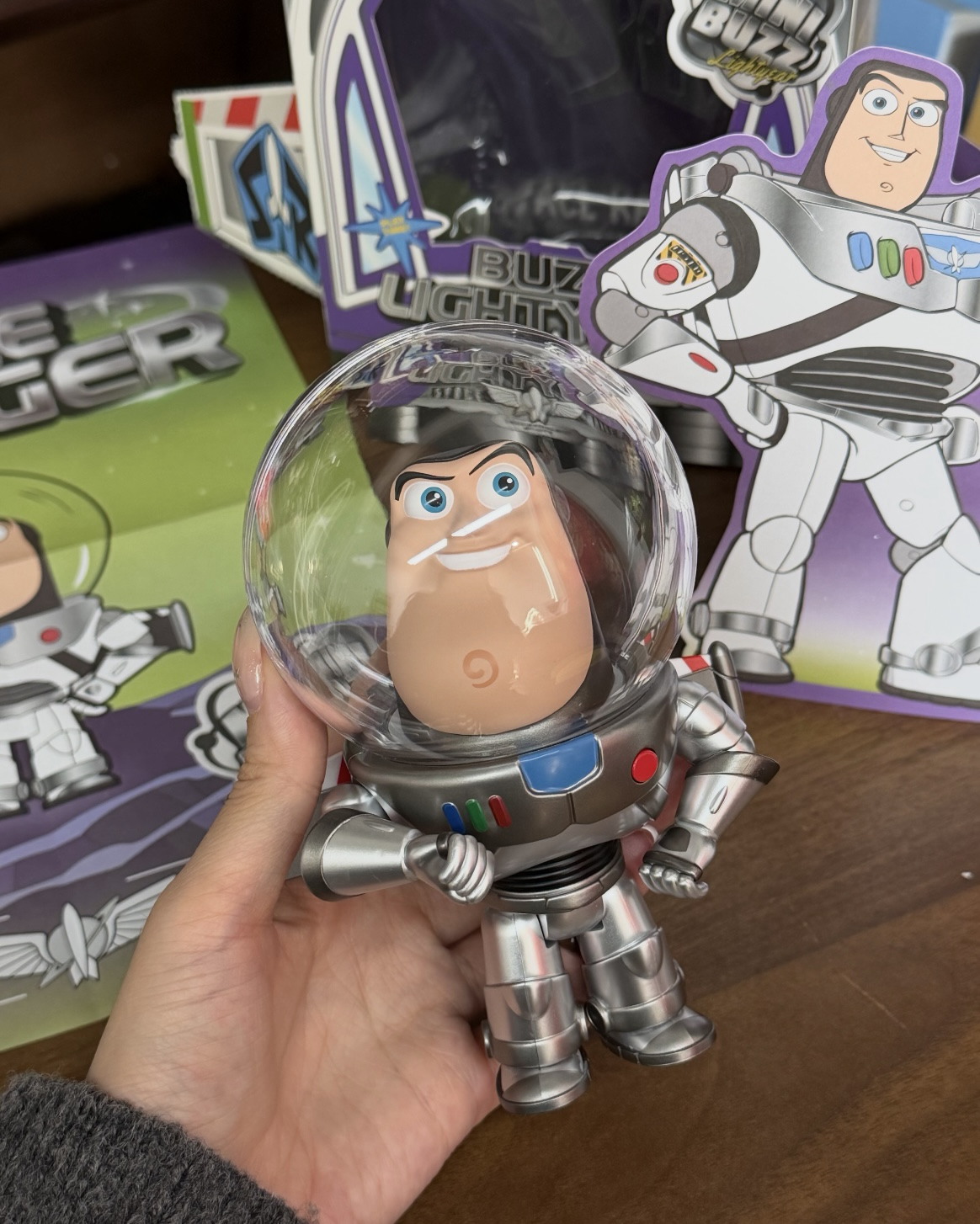 正版授權《玩具總動員》30周年 巴斯光年 泡泡頭 小夜燈 公仔 玩具