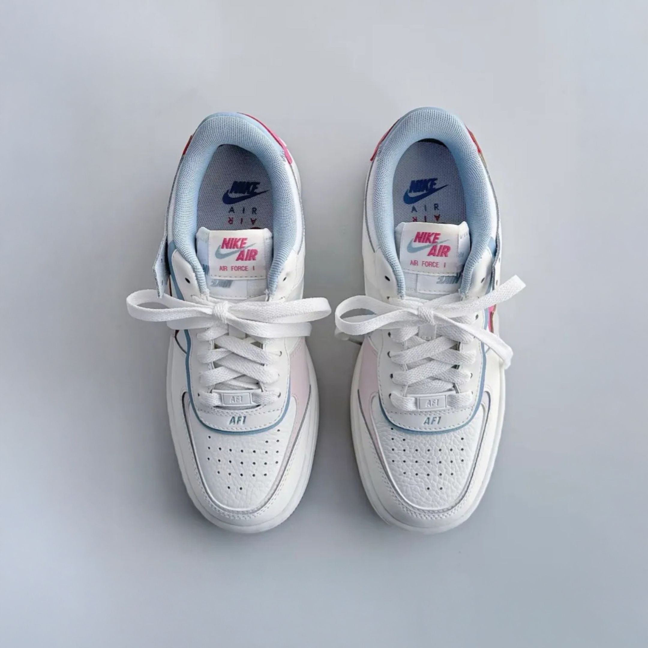 NICEDAY 代購 Nike Air Force 1 Shadow 情人節 2026 粉色 淺藍 愛心 絨毛 女鞋 IQ9803-161