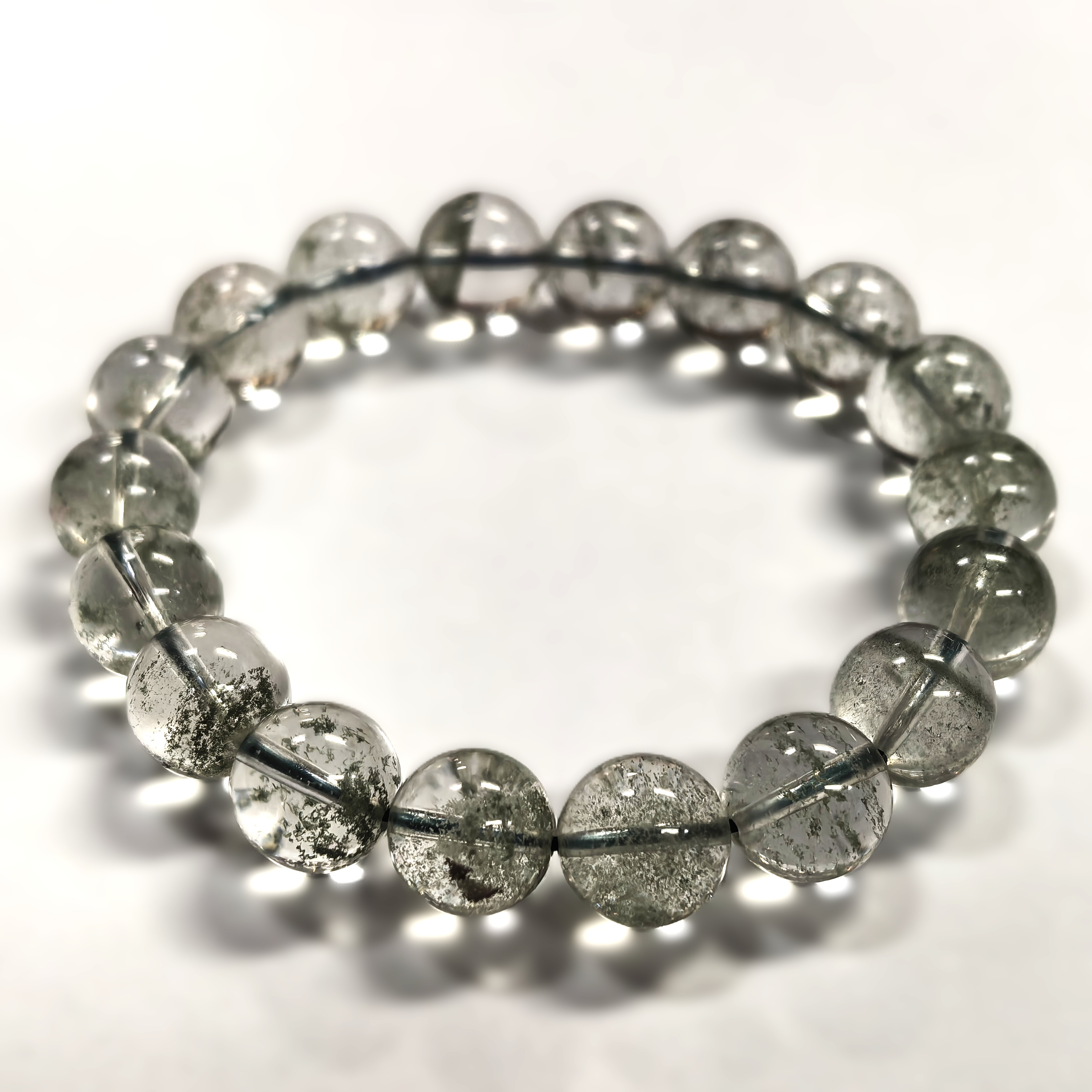 綠幽靈星光千層手串11m-11m+