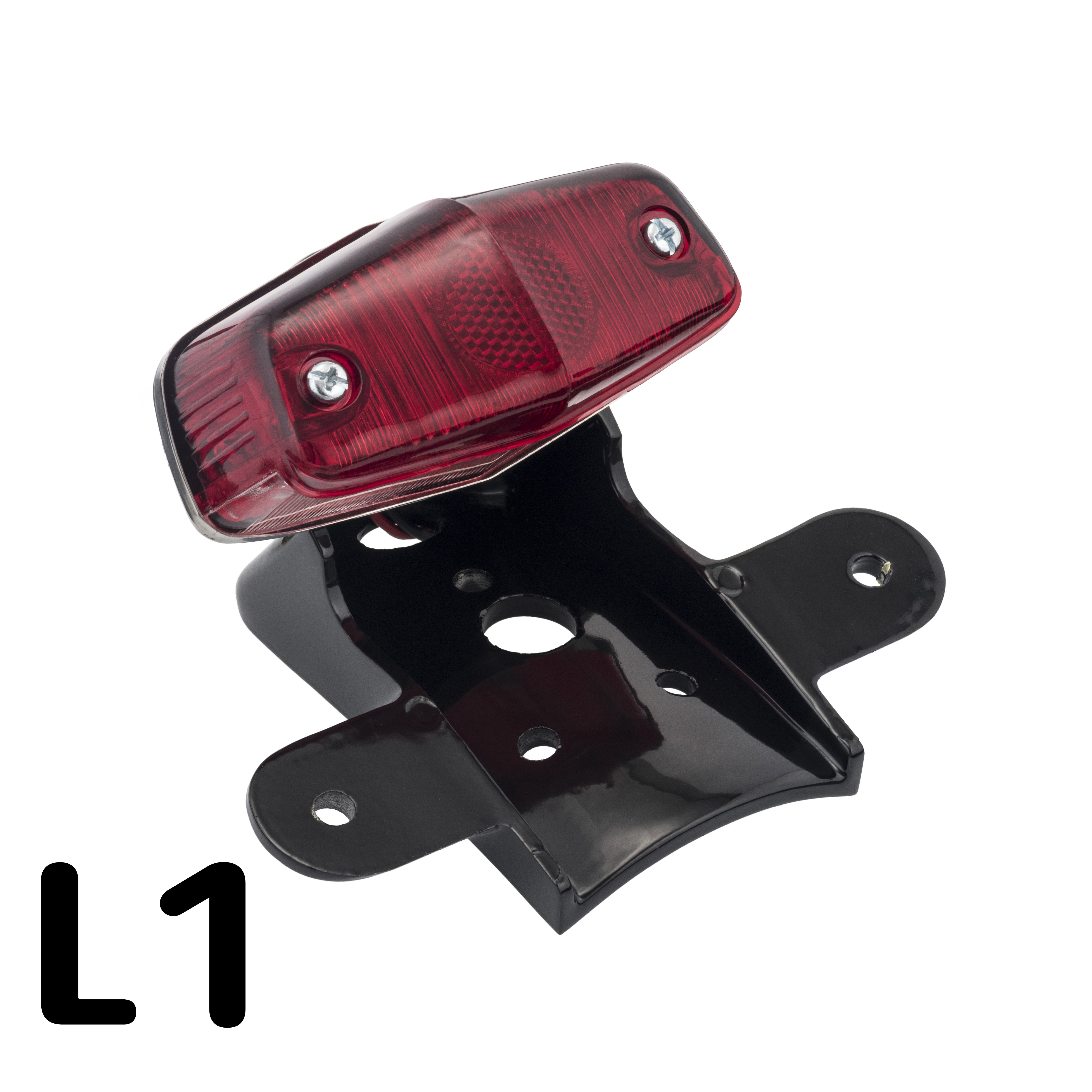 HideWork 本田 CB350 專用 不鏽鋼 後短土除套件 (含盧卡斯尾燈) - 亮黑