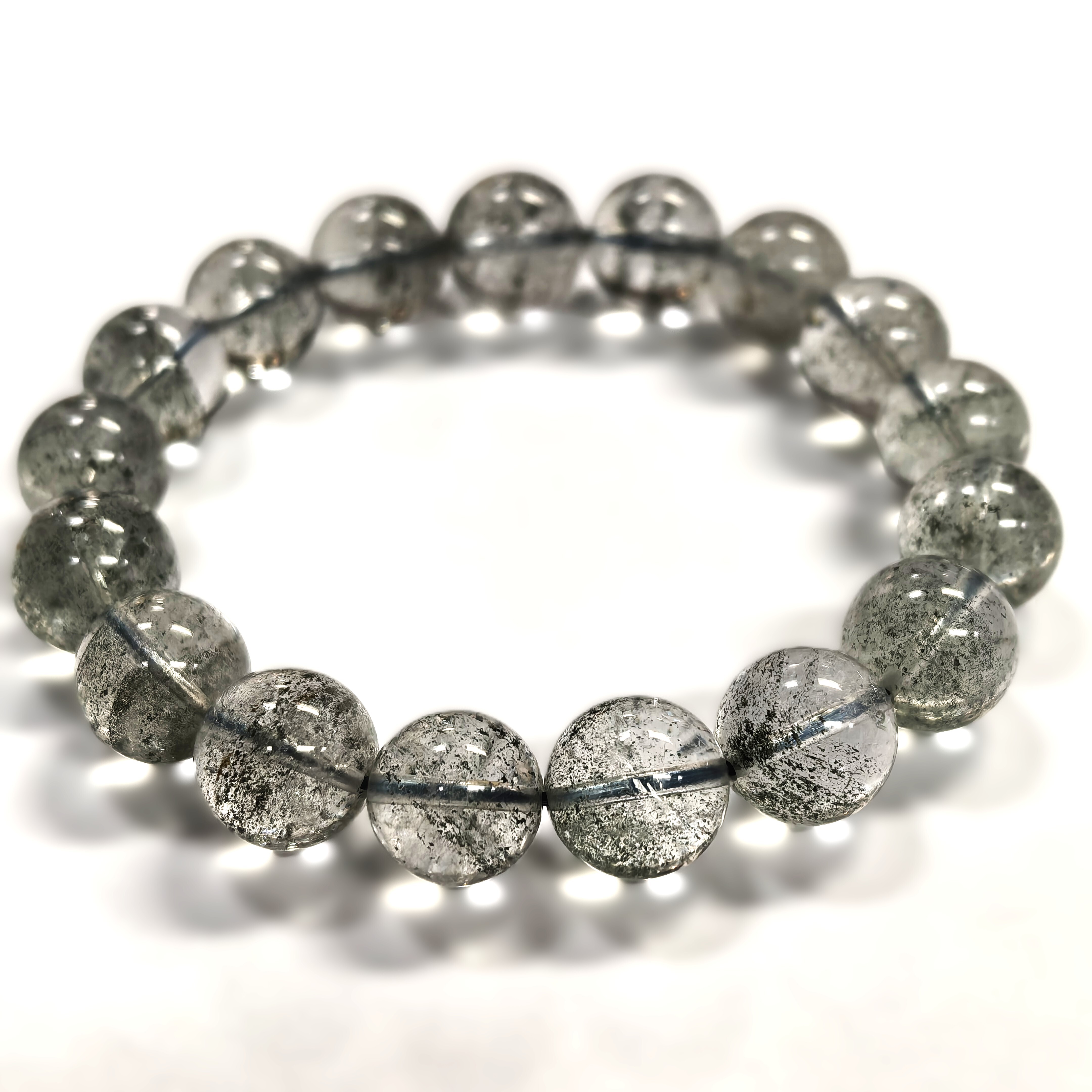 綠幽靈星光千層手串12m