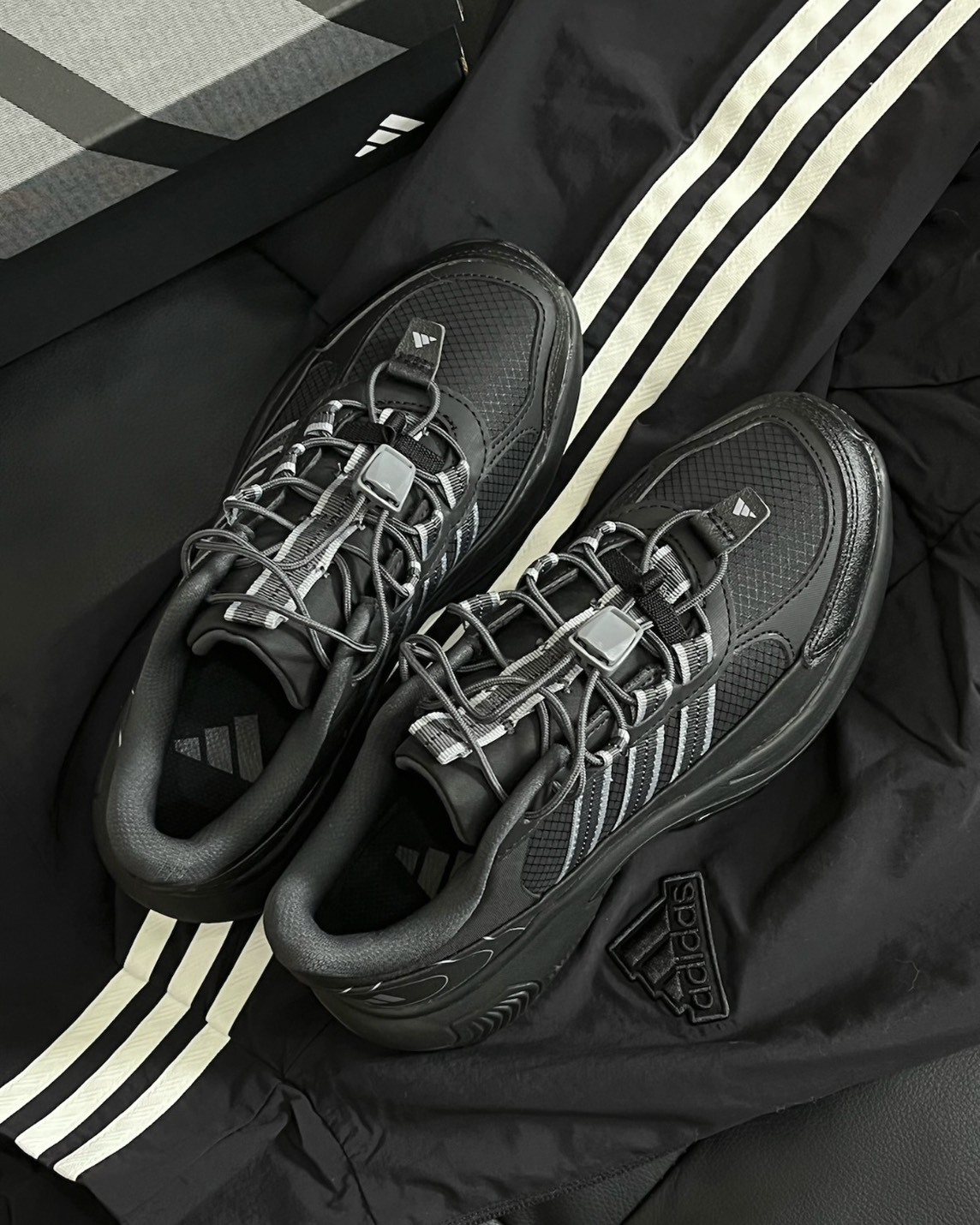Adidas Roam Wander 緩震防滑 防潑水 機能 徒步鞋 黑色