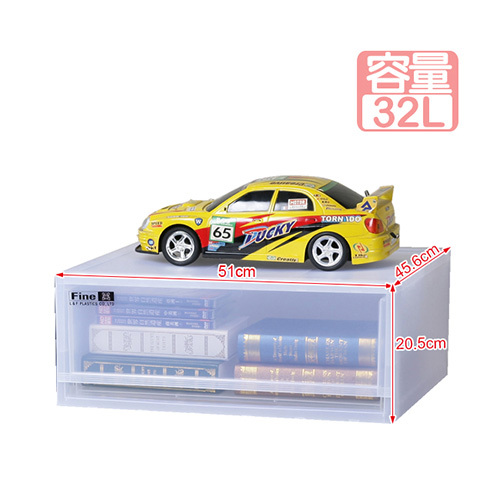 《真心良品》KEYWAY 聯府 卡爾登加寬抽屜收納箱32L(加寬)4入