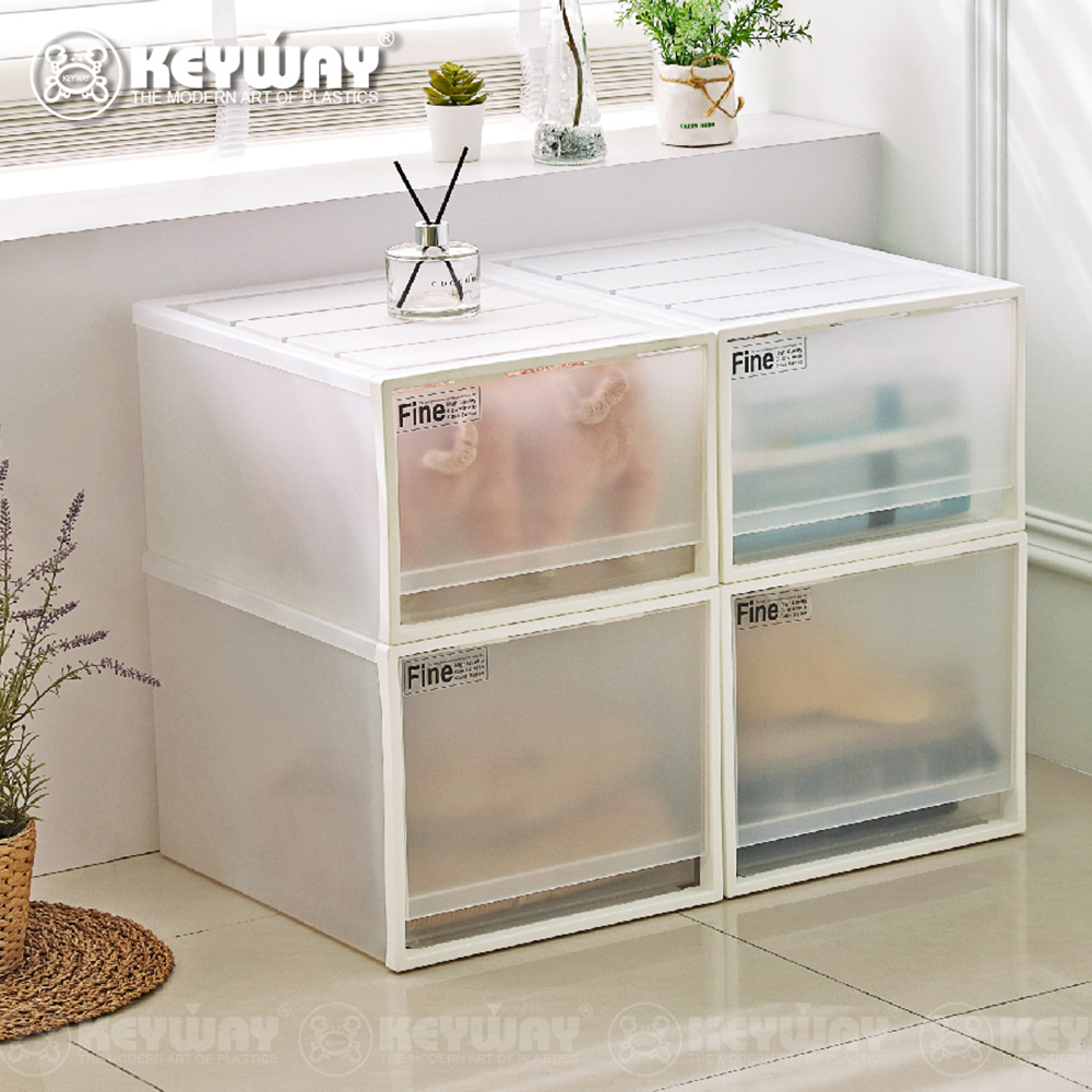 《真心良品》KEYWAY 聯府 面寬35cm FINE抽屜整理箱 CK81 CK105-1入賣場