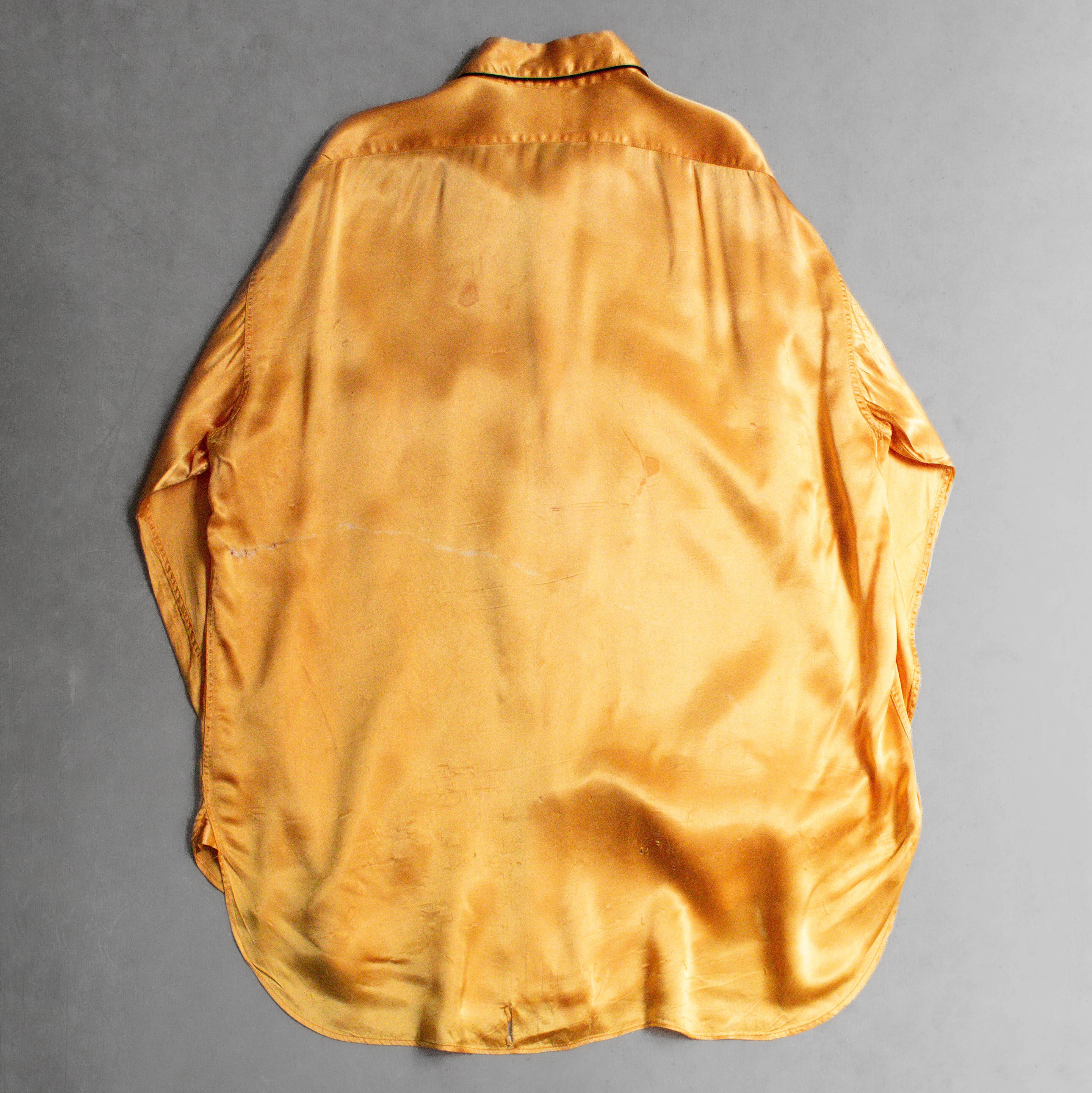 30S LEVIS SILK WESTERN SHIRT 美國製 黃色 絲質 緞面 西部 牛仔 長袖 襯衫