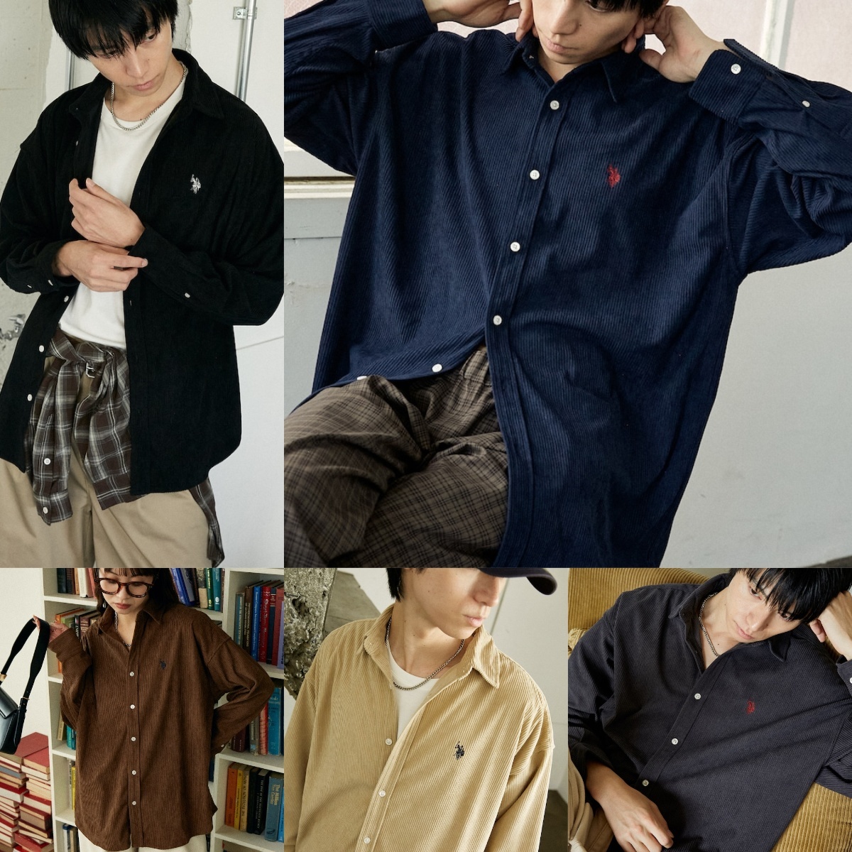 限時折扣預購┃U.S. POLO ASSN. 刺繡 寬鬆 燈芯絨 襯衫