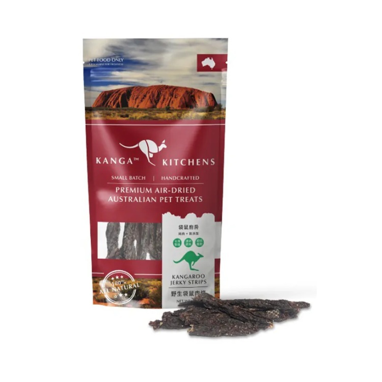 袋鼠廚房 - 烘焙野生袋鼠肉條 50g 犬貓用