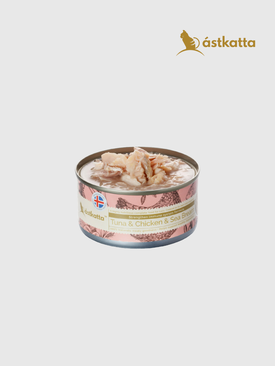 【冰島Astkatta】健康主食罐｜鮪魚+嫩雞+鯛魚