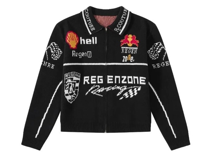 REGEN ZONE「SPUR」競速賽車元素開襟衫