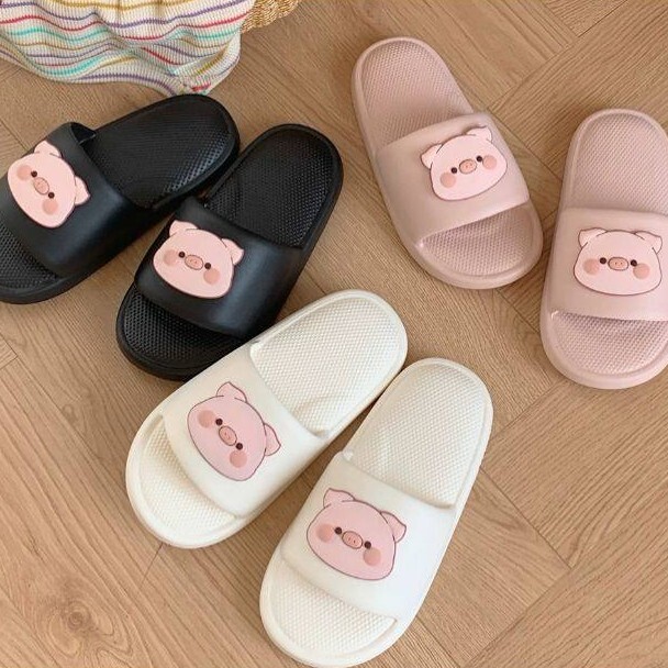 《6535》少女心小豬居家防水室內拖