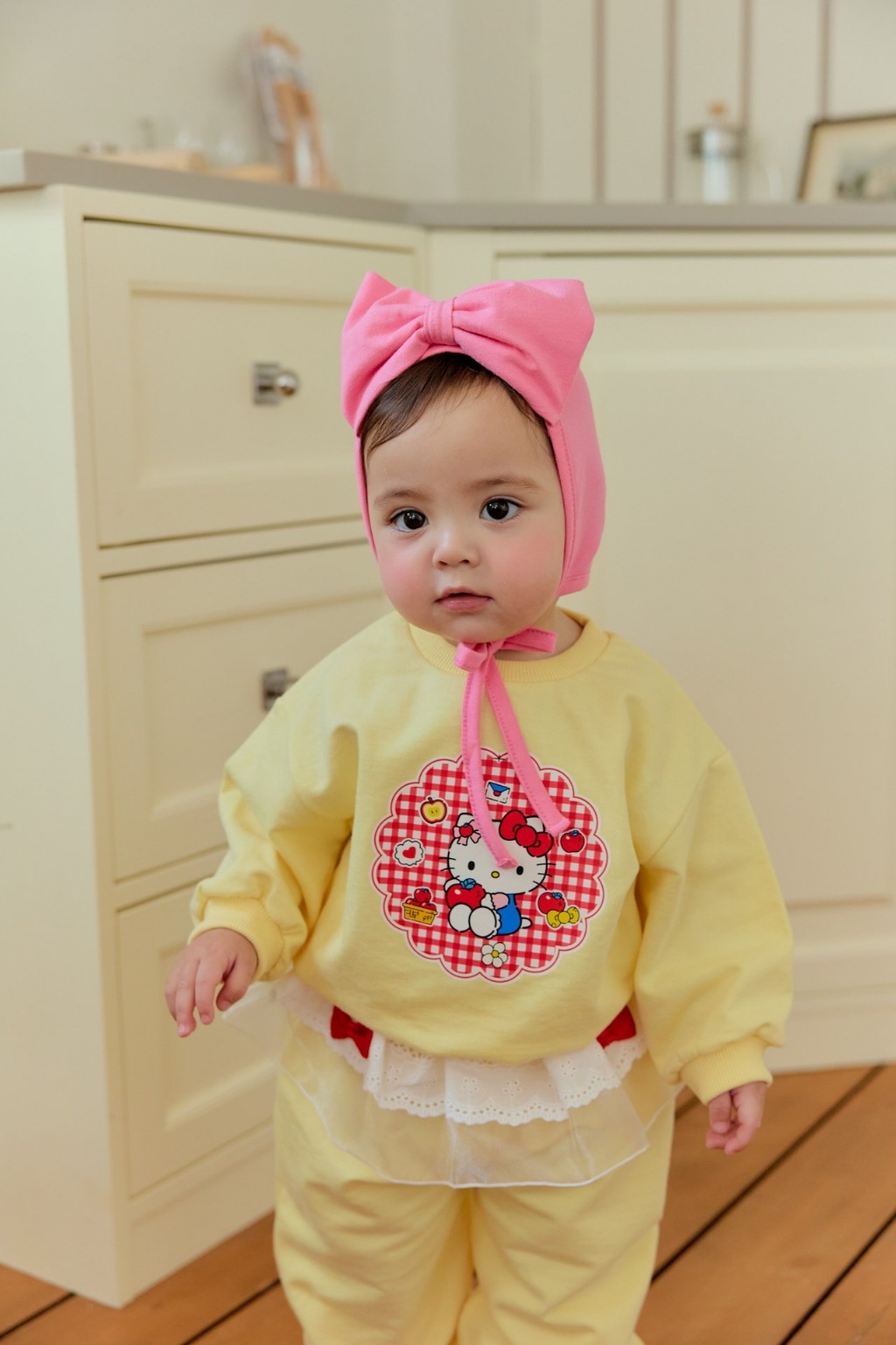 正韓春SERA 蝴蝶結綁帶帽