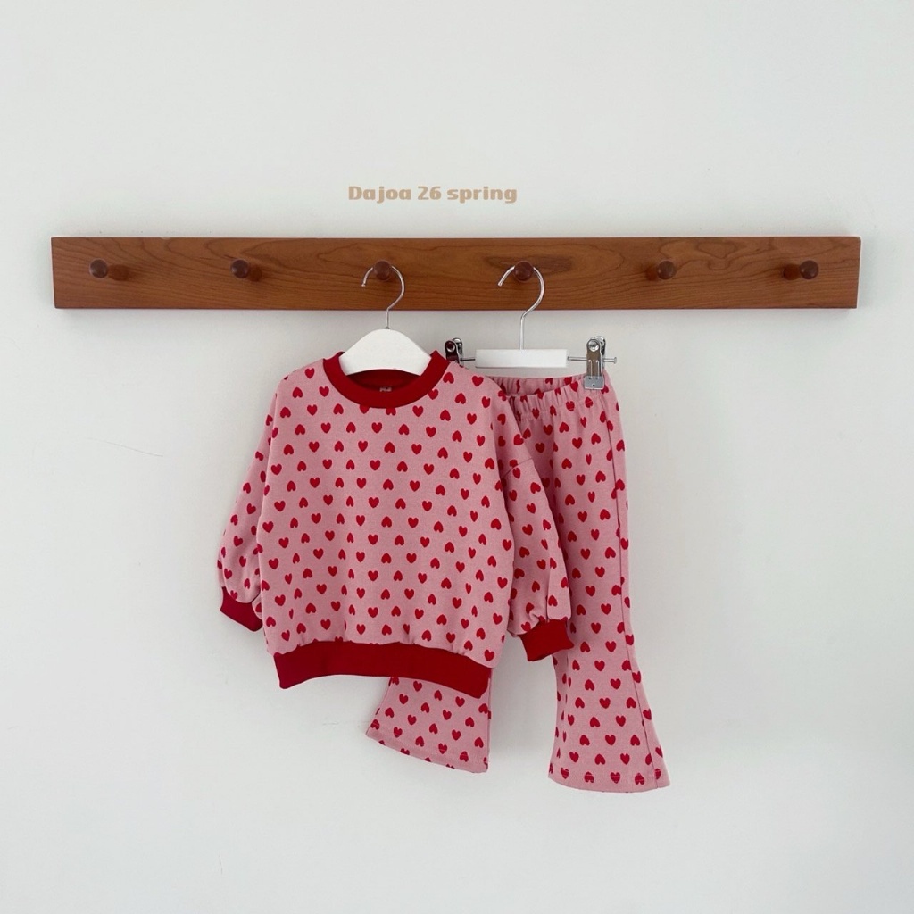 正韓春DAJOA 兩色甜甜愛心套裝