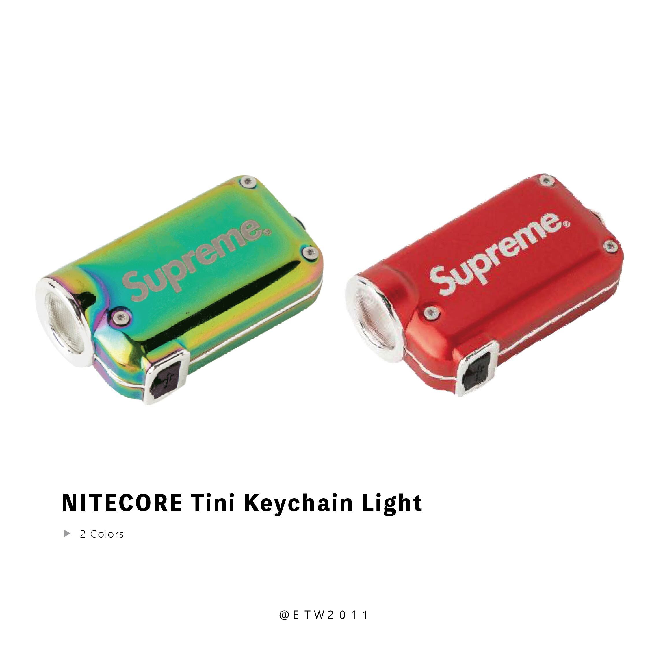 ☆ETW☆【EASY TO WEAR】 Supreme NITECORE Tini Keychain Light 手電筒 鑰匙圈 現貨