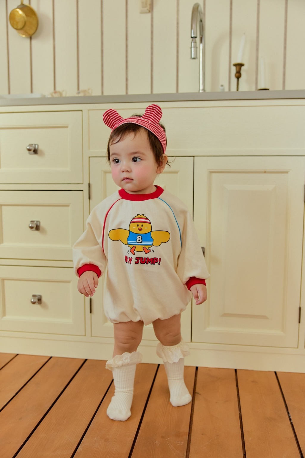 正韓春SERA 跳躍小雞包屁衣