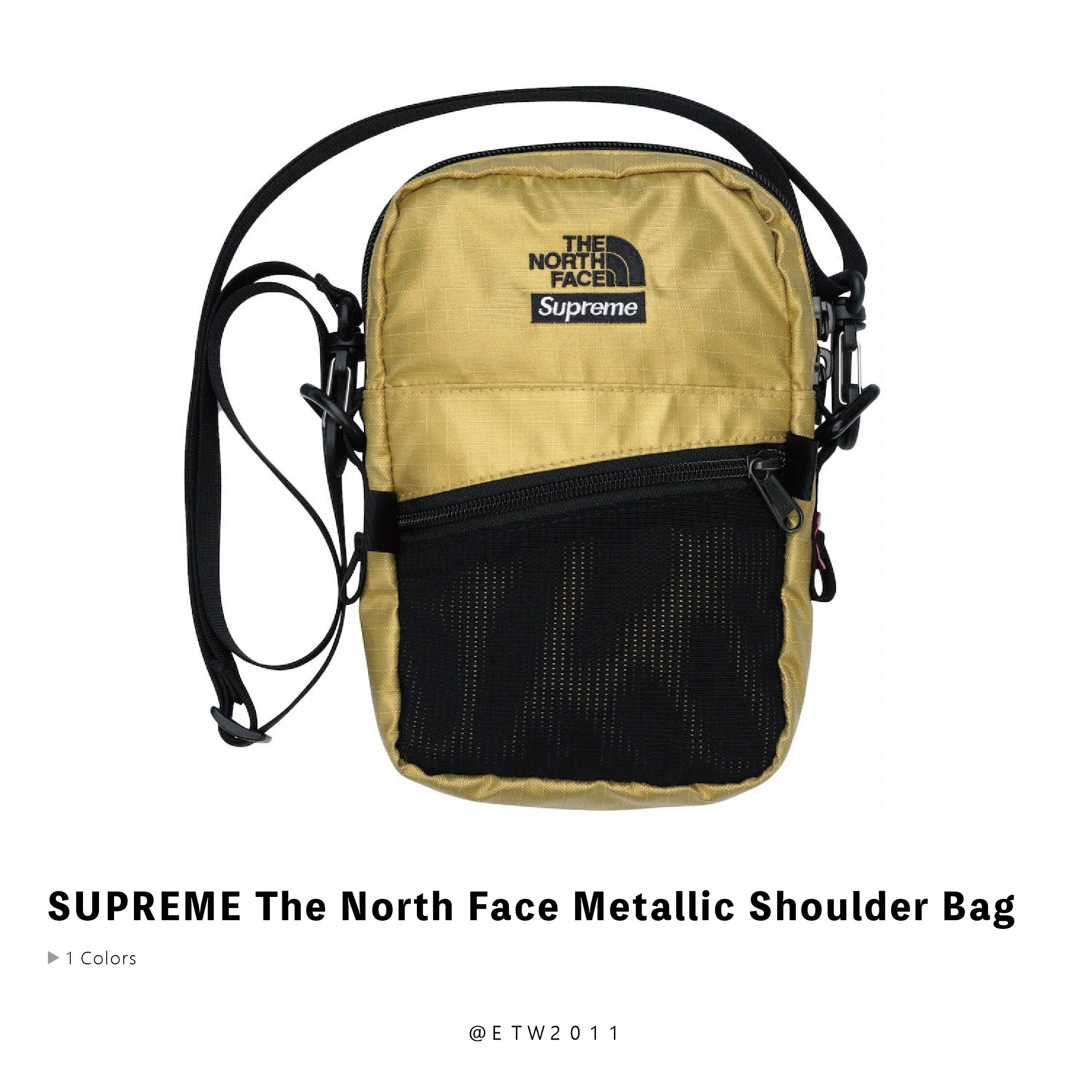 ☆ETW☆【EASY TO WEAR】SUPREME The North Face Metallic Shoulder Bag 小包