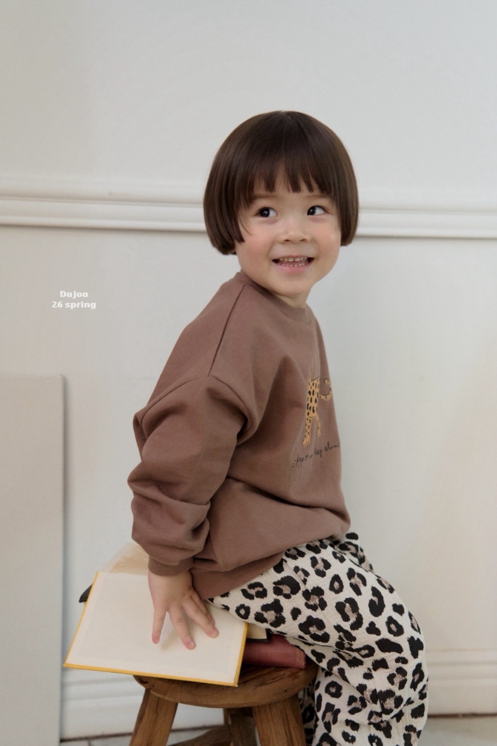 正韓春DAJOA 兩色美洲豹豹紋褲套裝