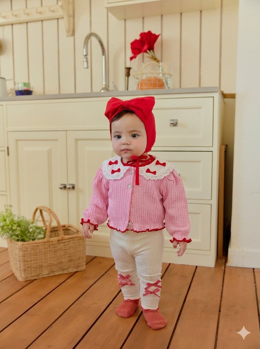 正韓春SERA  蝴蝶結領邊小外套