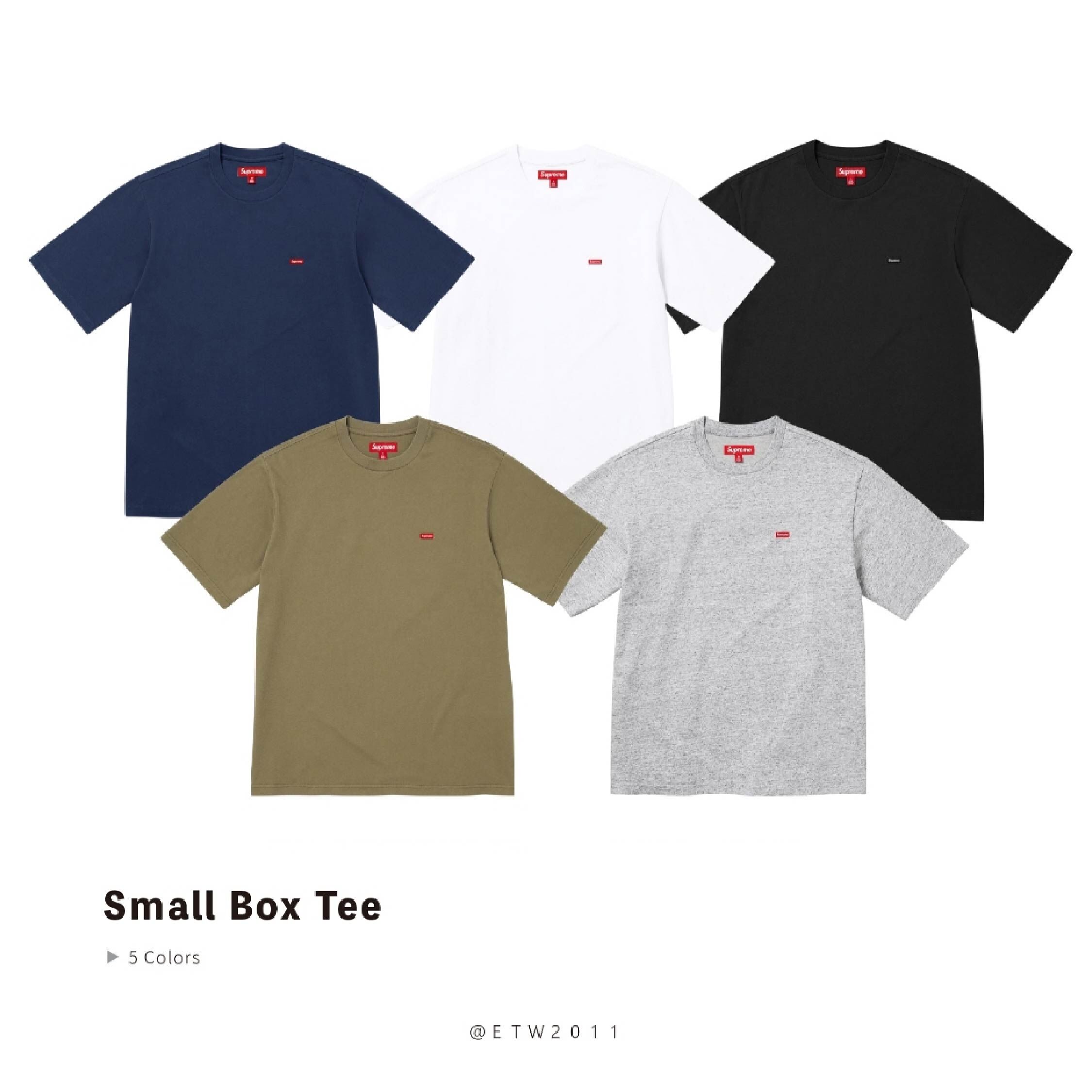☆ETW☆【EASY TO WEAR】SUPREME Small Box Tee 布標 刺繡 短T