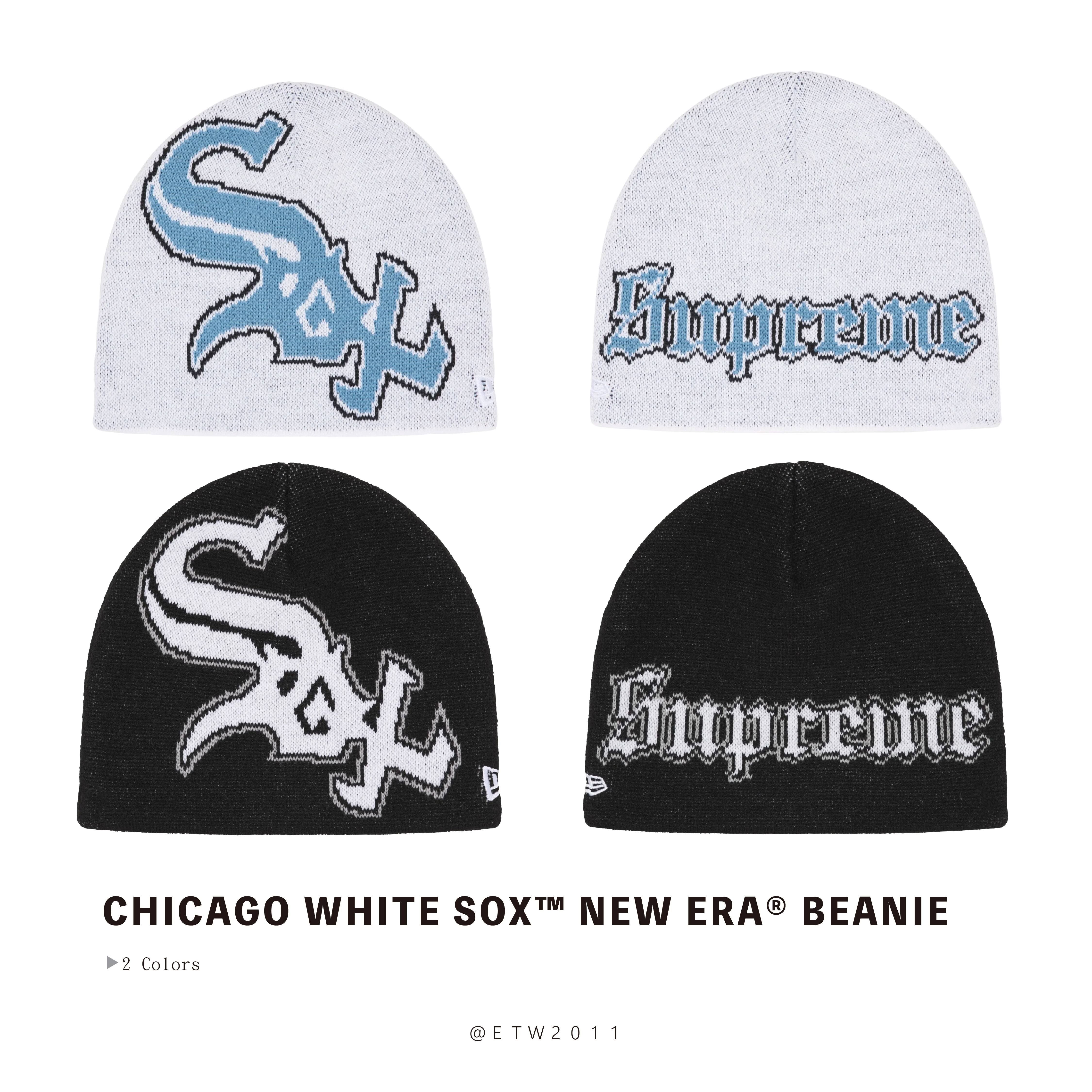 ☆ETW☆【EASY TO WEAR】SUPREME 25FW CHICAGO WHITE SOX NEW ERA BEANIE 冷帽 毛帽 芝加哥白襪 聯名