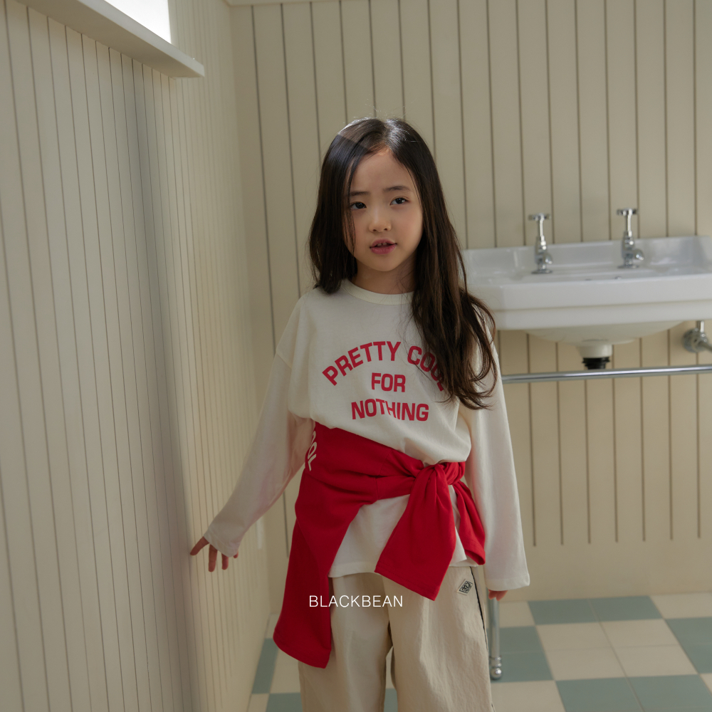 90-120 紅白標語上衣 2色