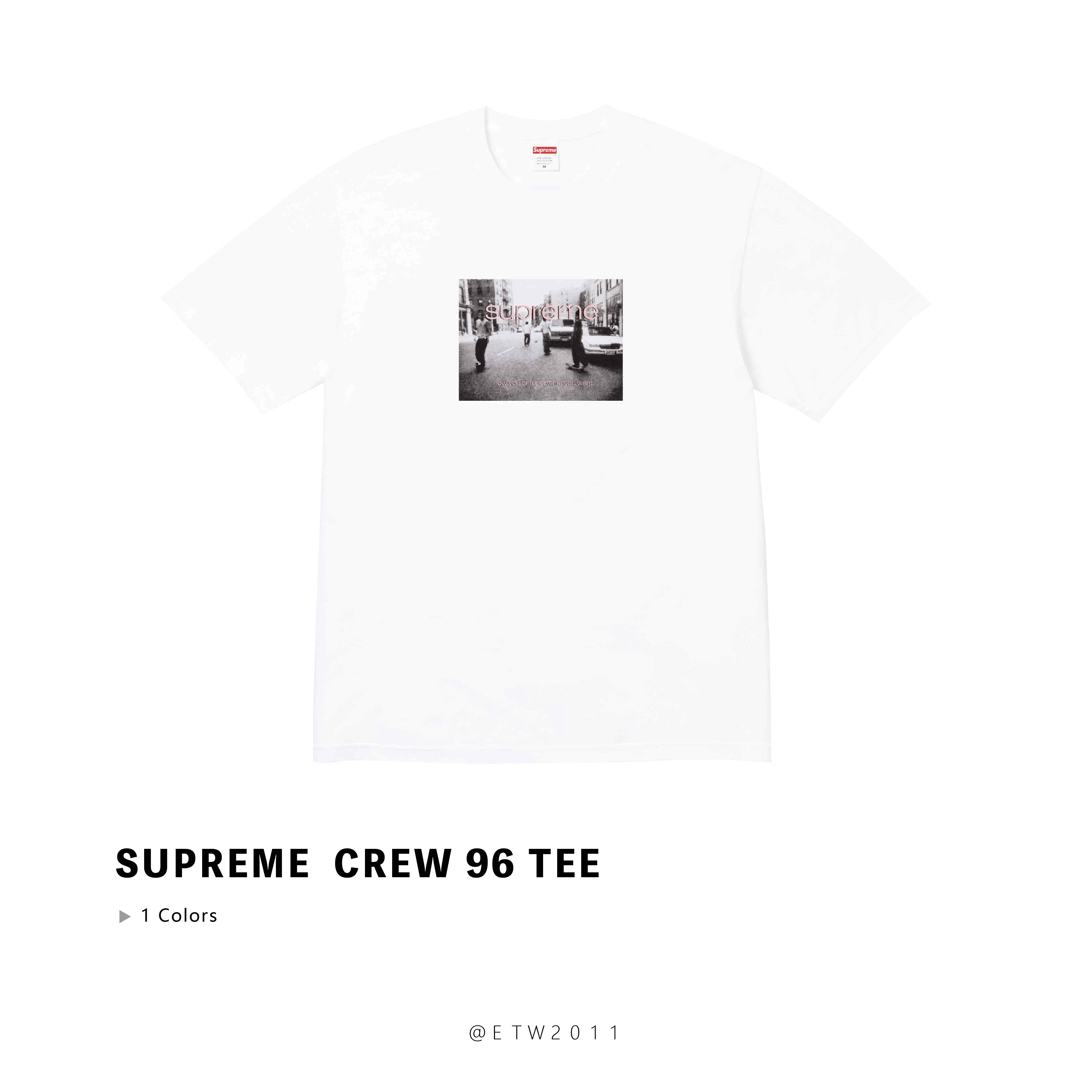 ☆ETW☆【EASY TO WEAR】SUPREME 24SS Crew 96 Tee 照片 都市 短T