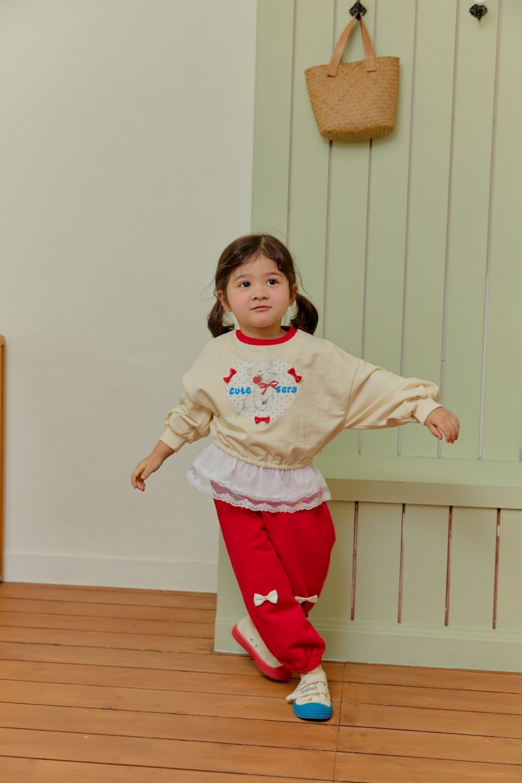 正韓春SERA 愛心小貓套裝