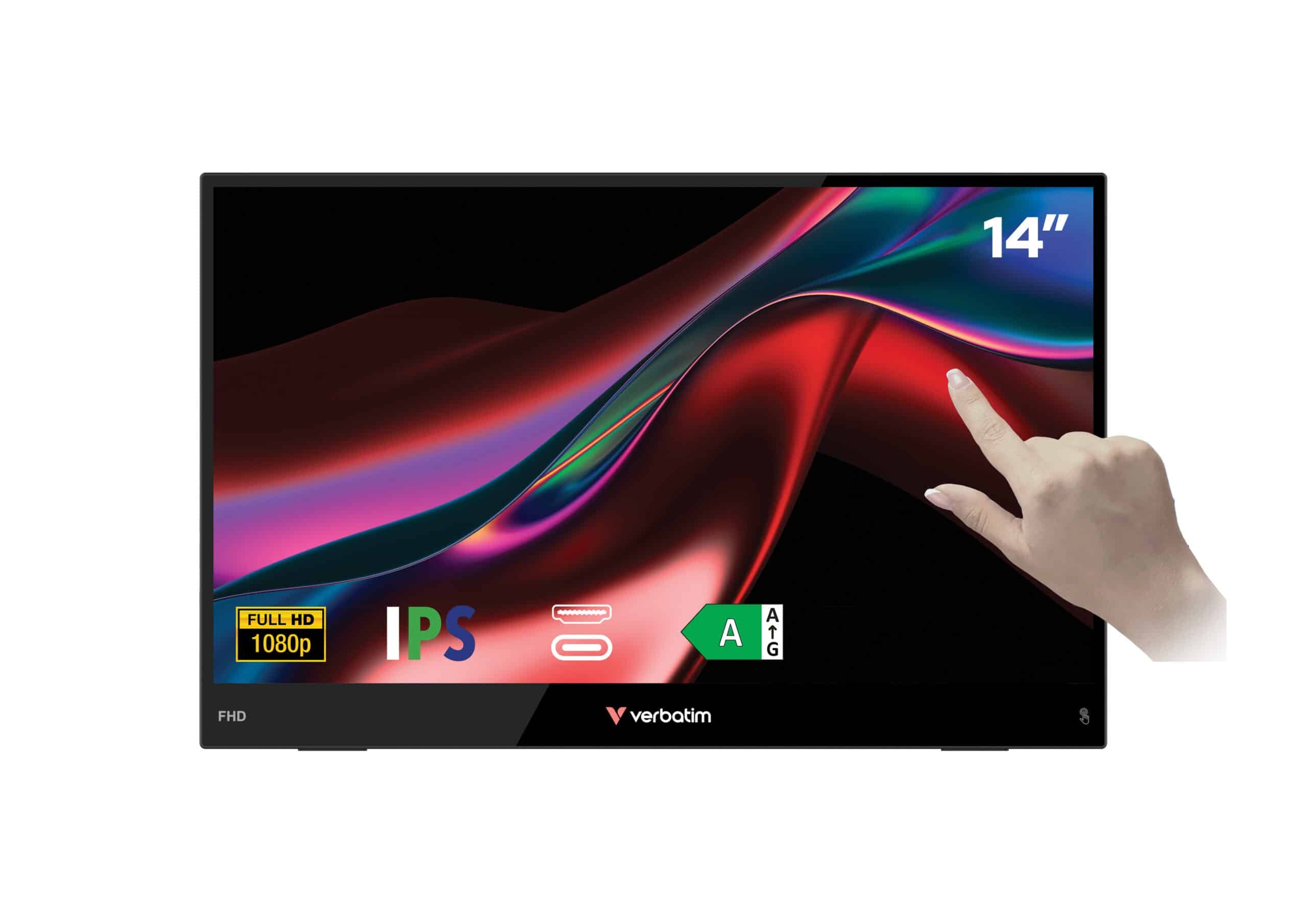 Verbatim Portable Touchscreen Monitor 14" Full HD 1080p Light 32405