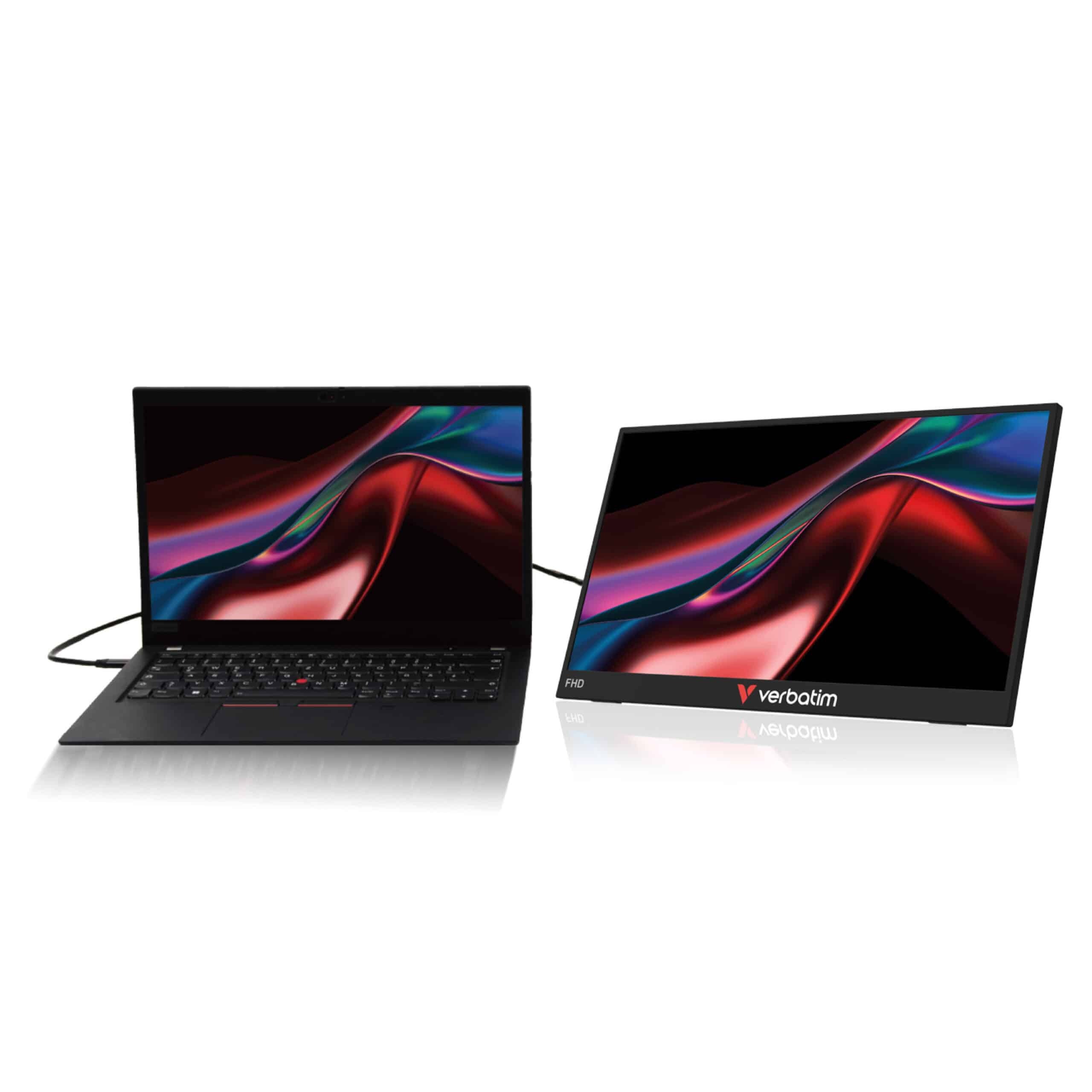 Verbatim Portable Touchscreen Monitor 15.6" Full HD 1080p Light 32407